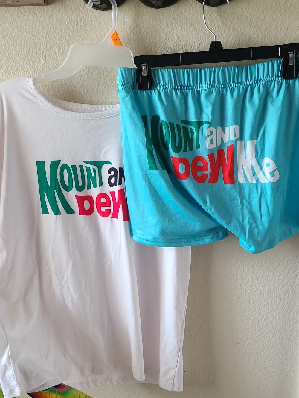Mount and Dew Me Blue Cotton Sleep Shorts